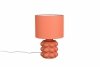 Lampka nocna stołowa ceramiczna morelowa podstawa tkaninowy abażur nowoczesna designerska KATE R56481040 Rl